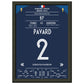 Pavard's Traumtor gegen Argentinien im WM Achtelfinale 2018 A4-21x29.7-cm-8x12-Schwarzer-Aluminiumrahmen