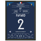 Pavard's Traumtor gegen Argentinien im WM Achtelfinale 2018 30x40-cm-12x16-Schwarzer-Aluminiumrahmen