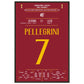 Pellegrini's Hackentor im Derby Sieg gegen Lazio in 2018 60x90-cm-24x36-Schwarzer-Aluminiumrahmen