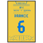 Vrancic's Freistoss-Treffer zum Bundesliga-Aufstieg 2013 60x90-cm-24x36-Schwarzer-Aluminiumrahmen