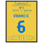 Vrancic's Freistoss-Treffer zum Bundesliga-Aufstieg 2013 45x60-cm-18x24-Schwarzer-Aluminiumrahmen